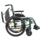 MultiMotion MultiMotion M10 rolstoel met mountainbike luchtbanden en verstelbare handvatten, lichtgewicht - 45 cm - Groen