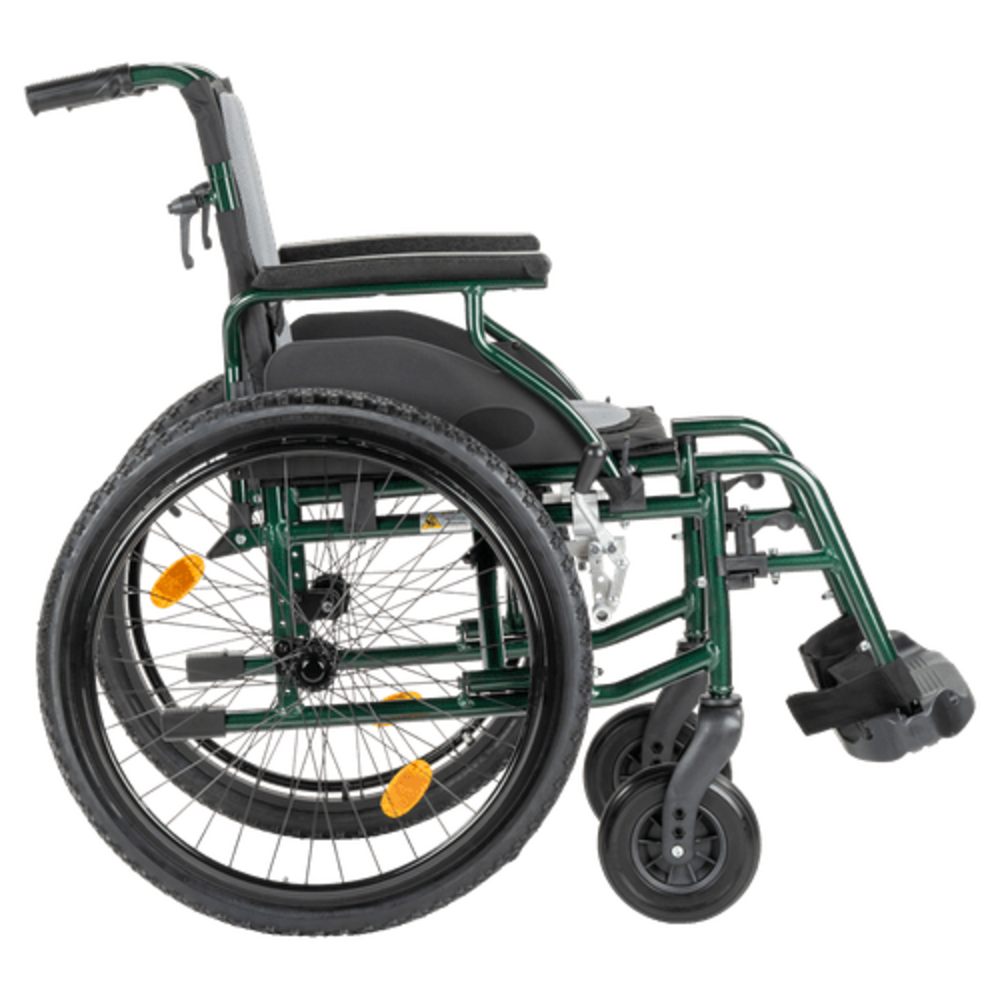 MultiMotion MultiMotion M10 rolstoel met mountainbike luchtbanden en verstelbare handvatten, lichtgewicht - 45 cm - Groen
