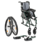 MultiMotion MultiMotion M10 rolstoel met mountainbike luchtbanden en verstelbare handvatten, lichtgewicht - 45 cm - Groen