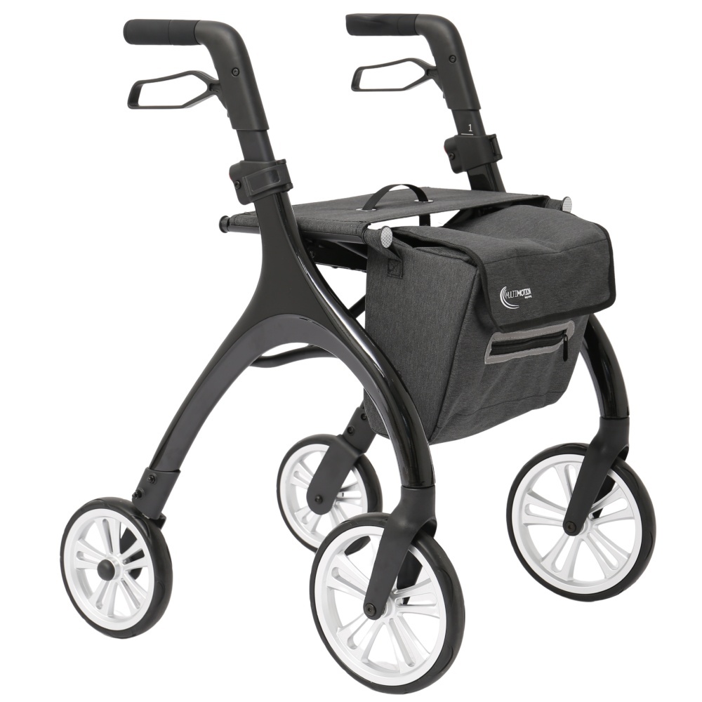MultiMotion MultiMotion Curve rollator met softwielen, zwart