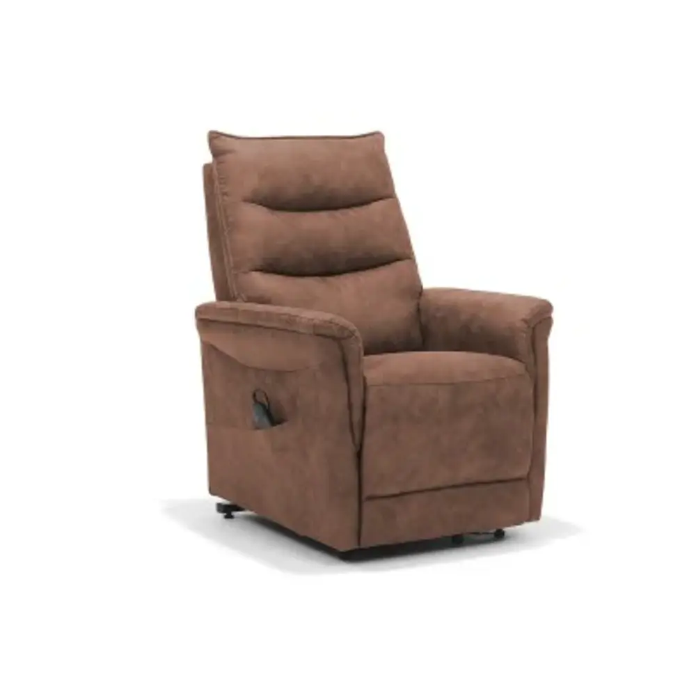 Basiq-seats Barcelona Sta-op stoel met 1 motor - Cognac
