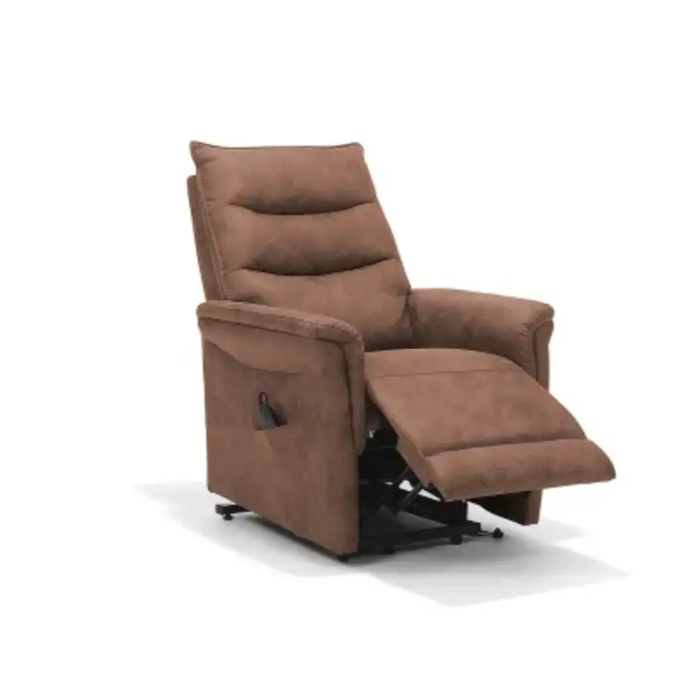 Basiq-seats Barcelona Sta-op stoel met 1 motor - Cognac