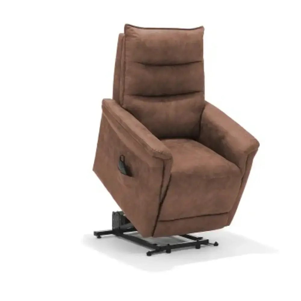 Basiq-seats Barcelona Sta-op stoel met 1 motor - Cognac