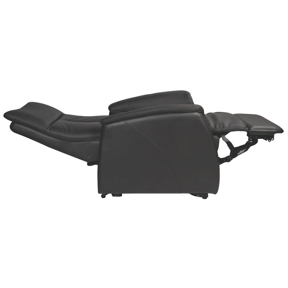 Basiq-seats Flex Sta-op stoel met 2 motoren - Leer, Zwart