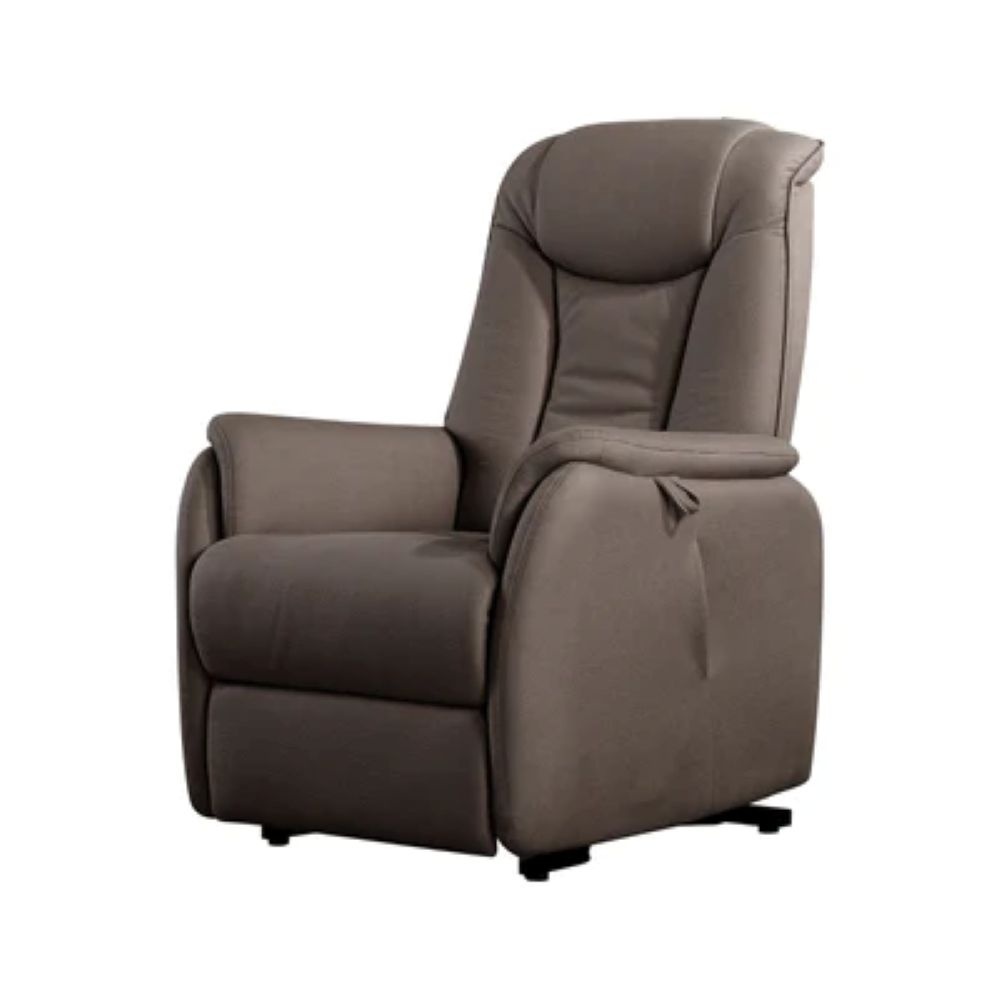 Basiq-seats Paris Powerlift Sta-op stoel met 2 motoren - Stof, Bruin