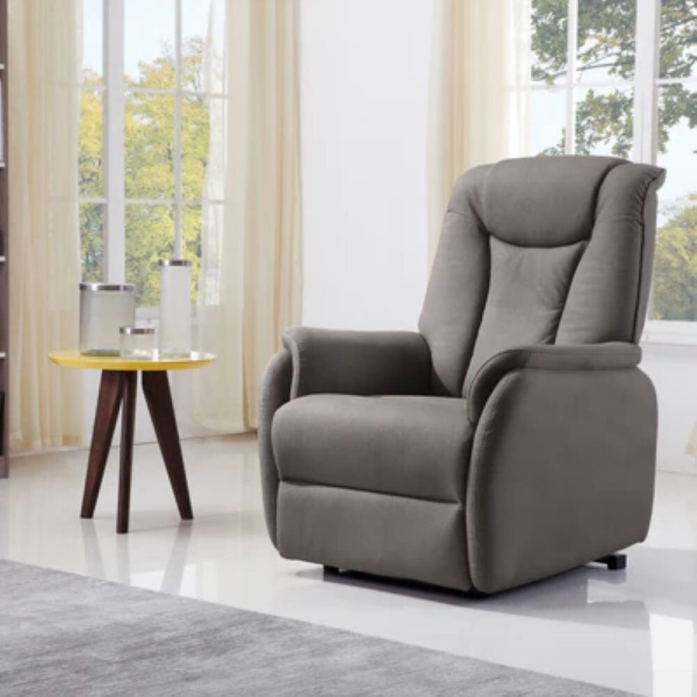 Basiq-seats Paris Powerlift Sta-op stoel met 2 motoren - Stof, Marble grijs