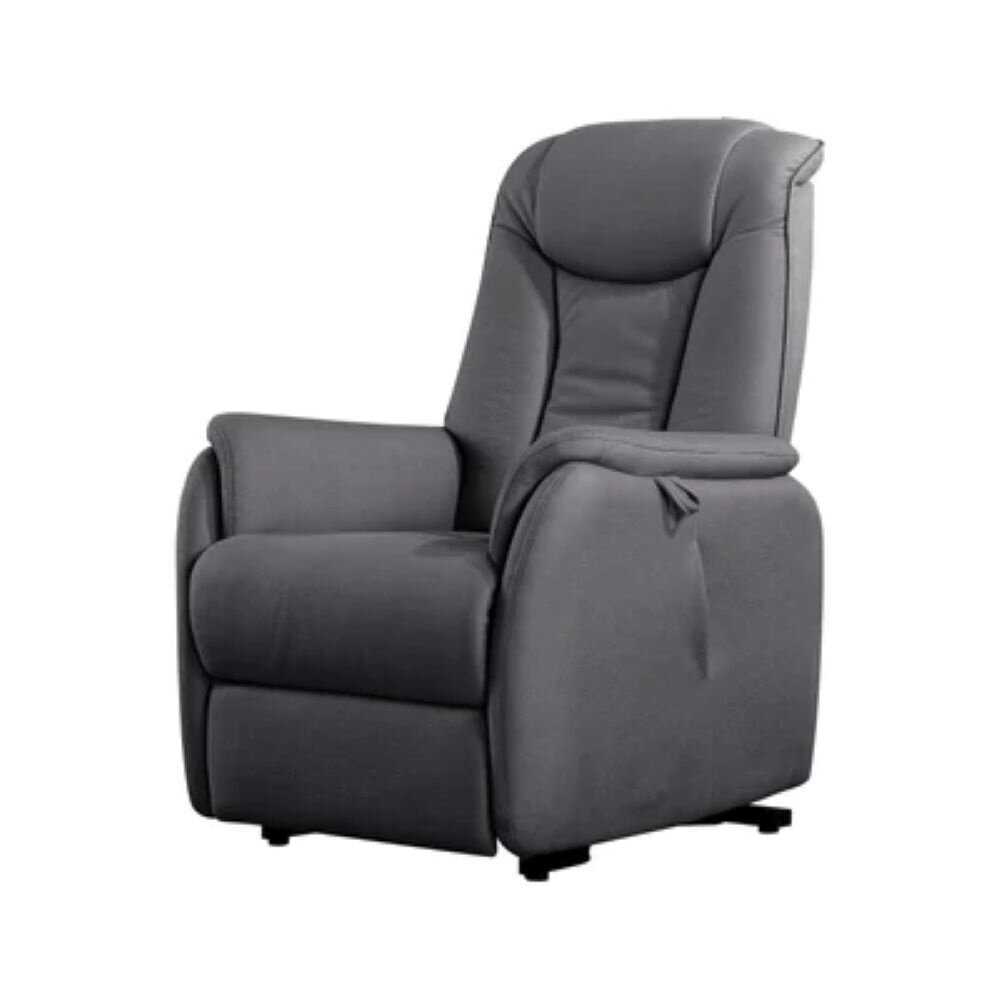 Basiq-seats Paris Powerlift Sta-op stoel met 2 motoren - Stof, Donkergrijs