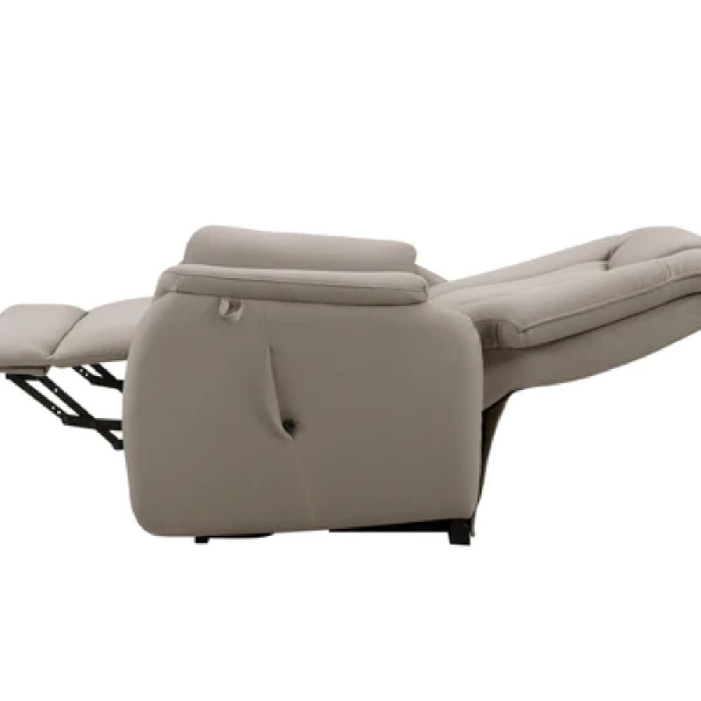 Basiq-seats Paris Powerlift Sta-op stoel met 2 motoren - Stof, Licht taupe
