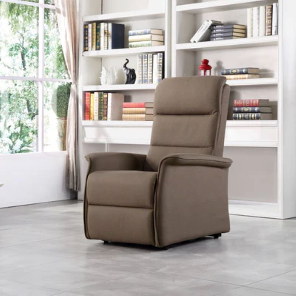 Basiq-seats Turin Sta-op stoel met 2 motoren - Stof, Bruin