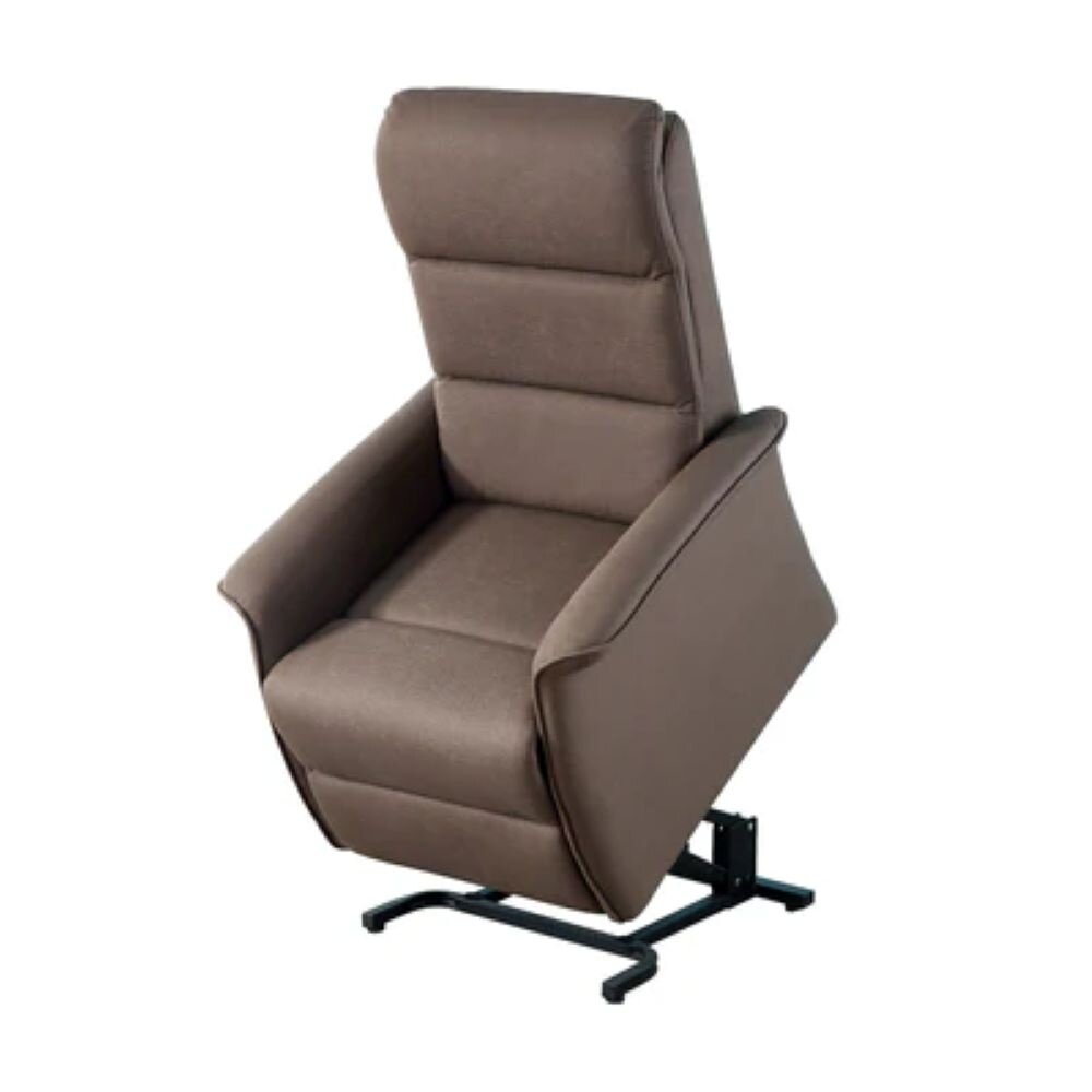 Basiq-seats Turin Sta-op stoel met 2 motoren - Stof, Bruin