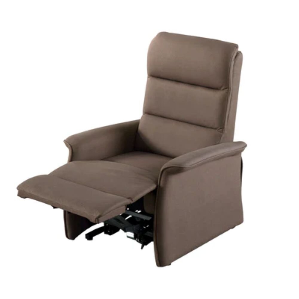 Basiq-seats Turin Sta-op stoel met 2 motoren - Stof, Bruin