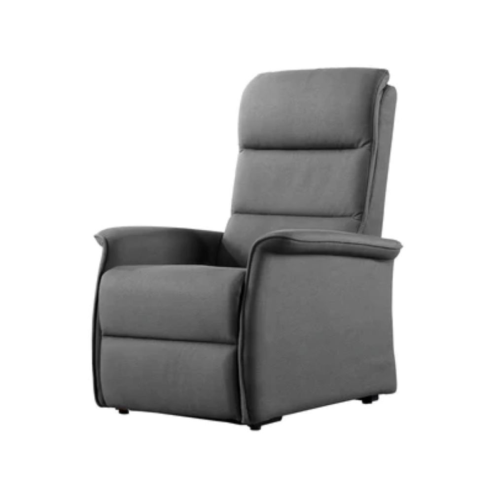 Basiq-seats Turin Sta-op stoel met 2 motoren - Stof, Donkergrijs