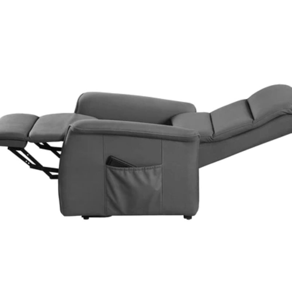 Basiq-seats Turin Sta-op stoel met 2 motoren - Stof, Donkergrijs