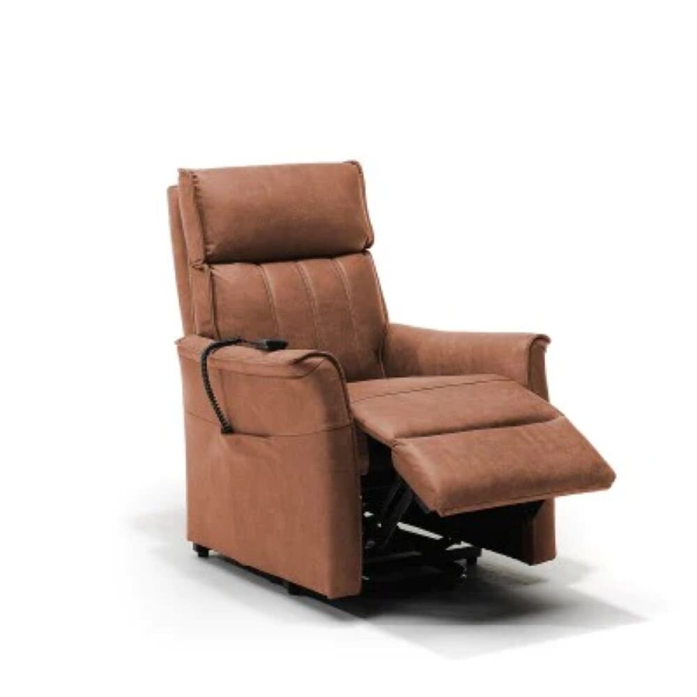 Basiq-seats Zaragoza Sta-op stoel met 1 motor - Cognac