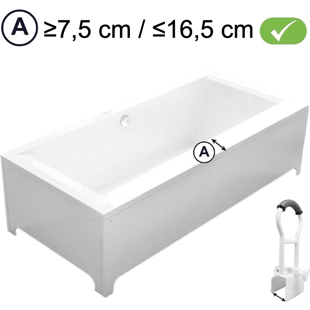 MultiMotion Badrand greep wit met brede antislip greep