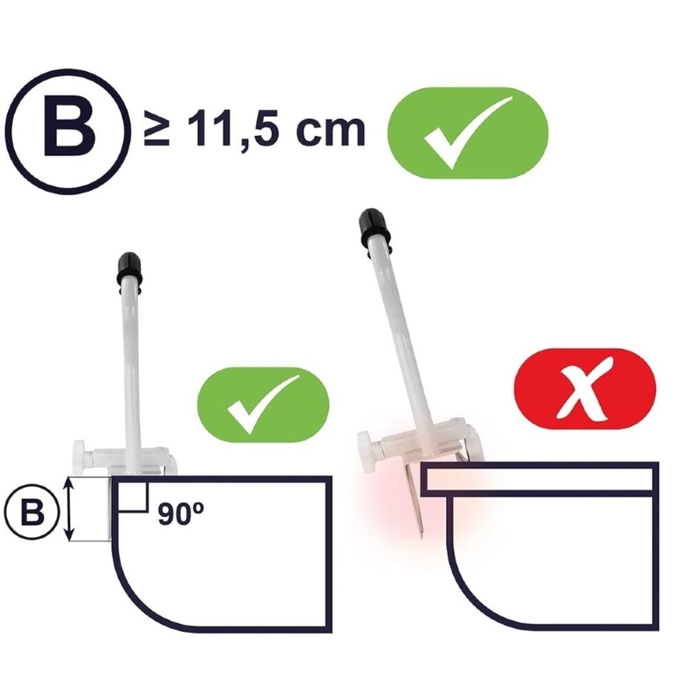 MultiMotion Badrand greep wit met brede antislip greep