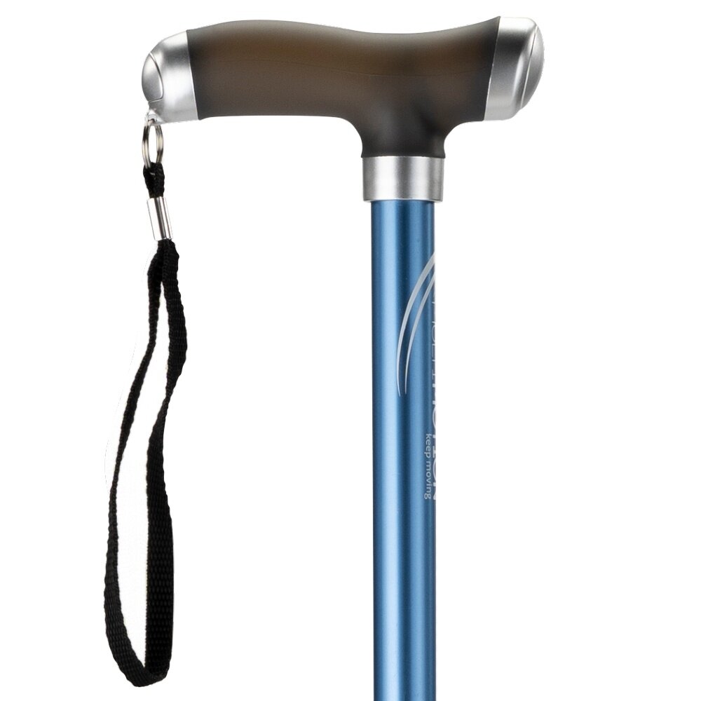 MultiMotion MultiMotion wandelstok met zacht siliconen handvat - Blauw