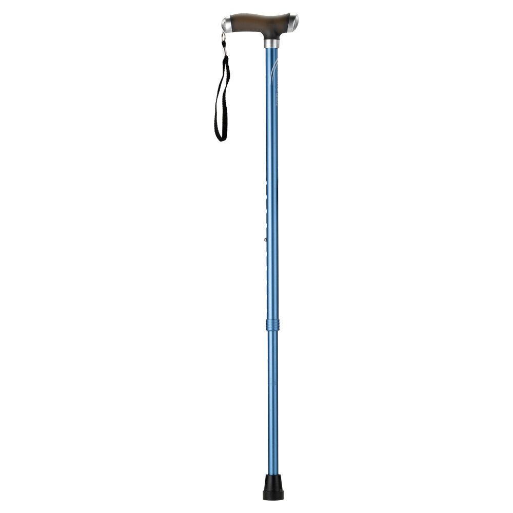 MultiMotion MultiMotion wandelstok met zacht siliconen handvat - Blauw