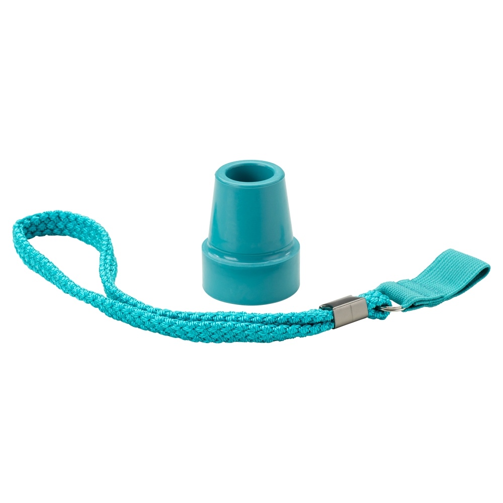 MultiMotion Turquoise stokdop met polsbandje voor wandelstok