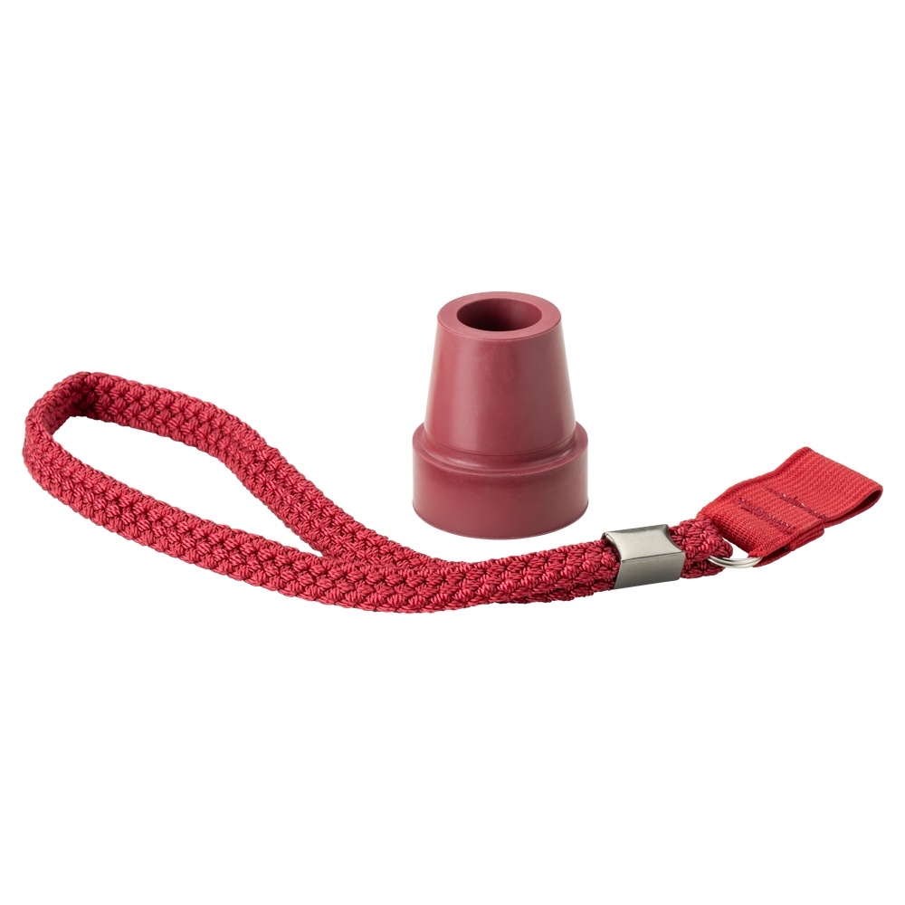 MultiMotion Rode stokdop met polsbandje voor wandelstok