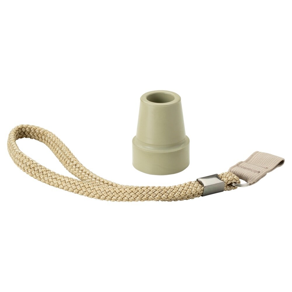 MultiMotion Beige stokdop met polsbandje voor wandelstok