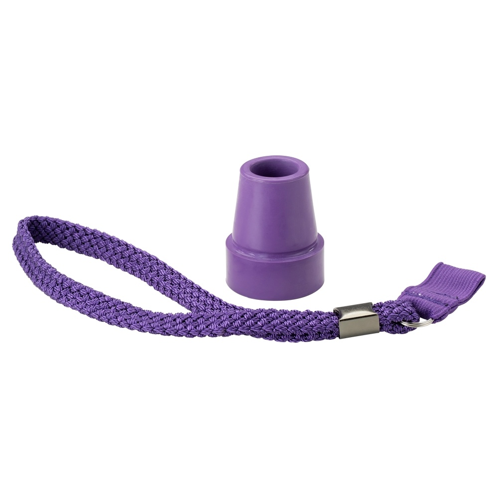 MultiMotion Paarse stokdop met polsbandje voor wandelstok