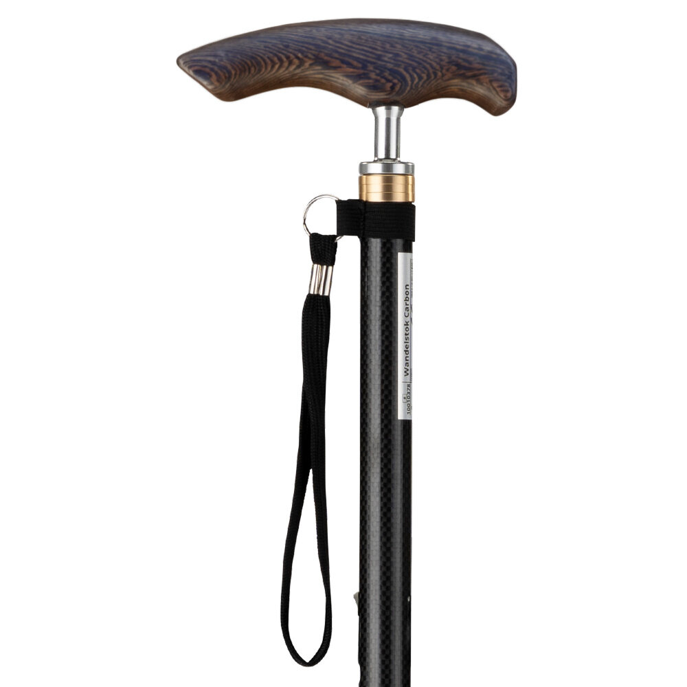 MultiMotion MultiMotion wandelstok Carbon met houten handvat