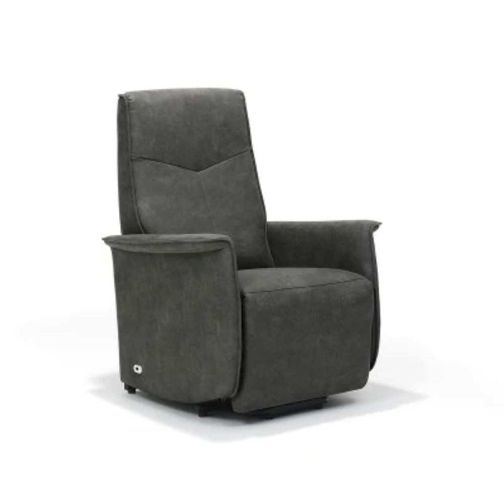 Basiq-seats Madrid Sta-op stoel met 2 motoren - Ingebouwde accu - Antraciet