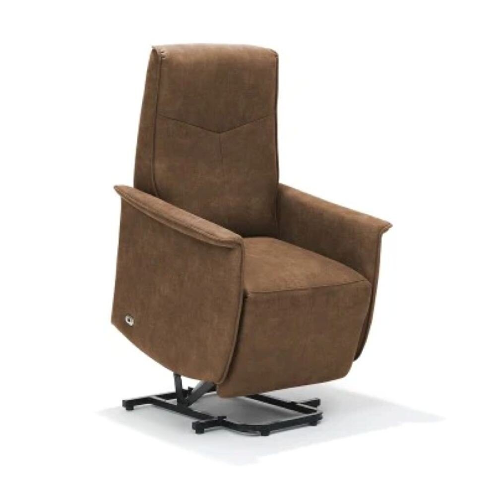 Basiq-seats Madrid Sta-op stoel met 2 motoren - Ingebouwde accu - Cognac