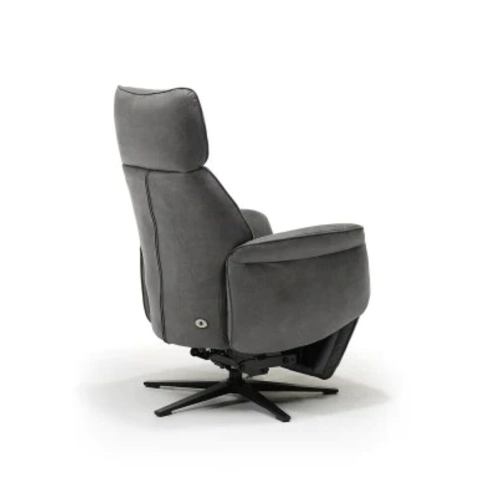 Basiq-seats Valencia draaibare Sta-op stoel met 2 motoren - Ingebouwde accu - Antraciet