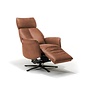 Basiq-seats Valencia draaibare Sta-op stoel met 2 motoren - Ingebouwde accu - Cognac