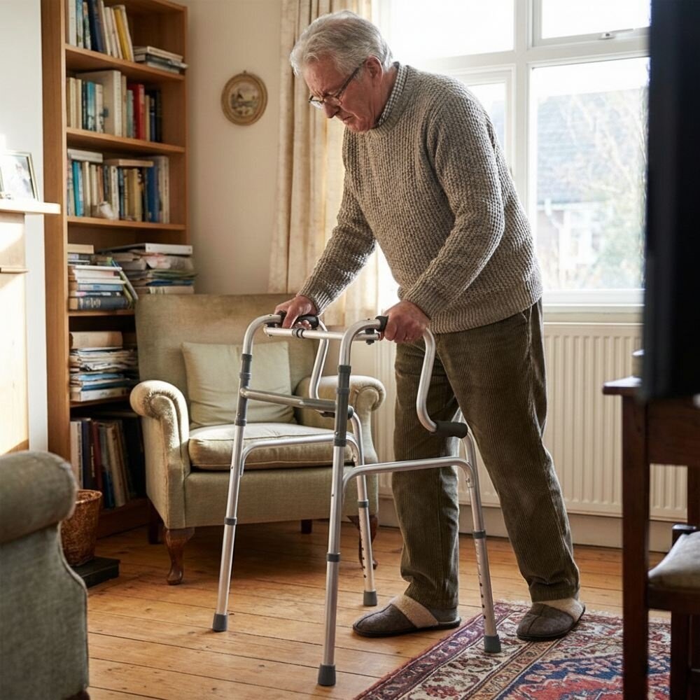 MultiMotion Lichtgewicht looprek, inklapbaar. Met sta-op functie en loopfunctie