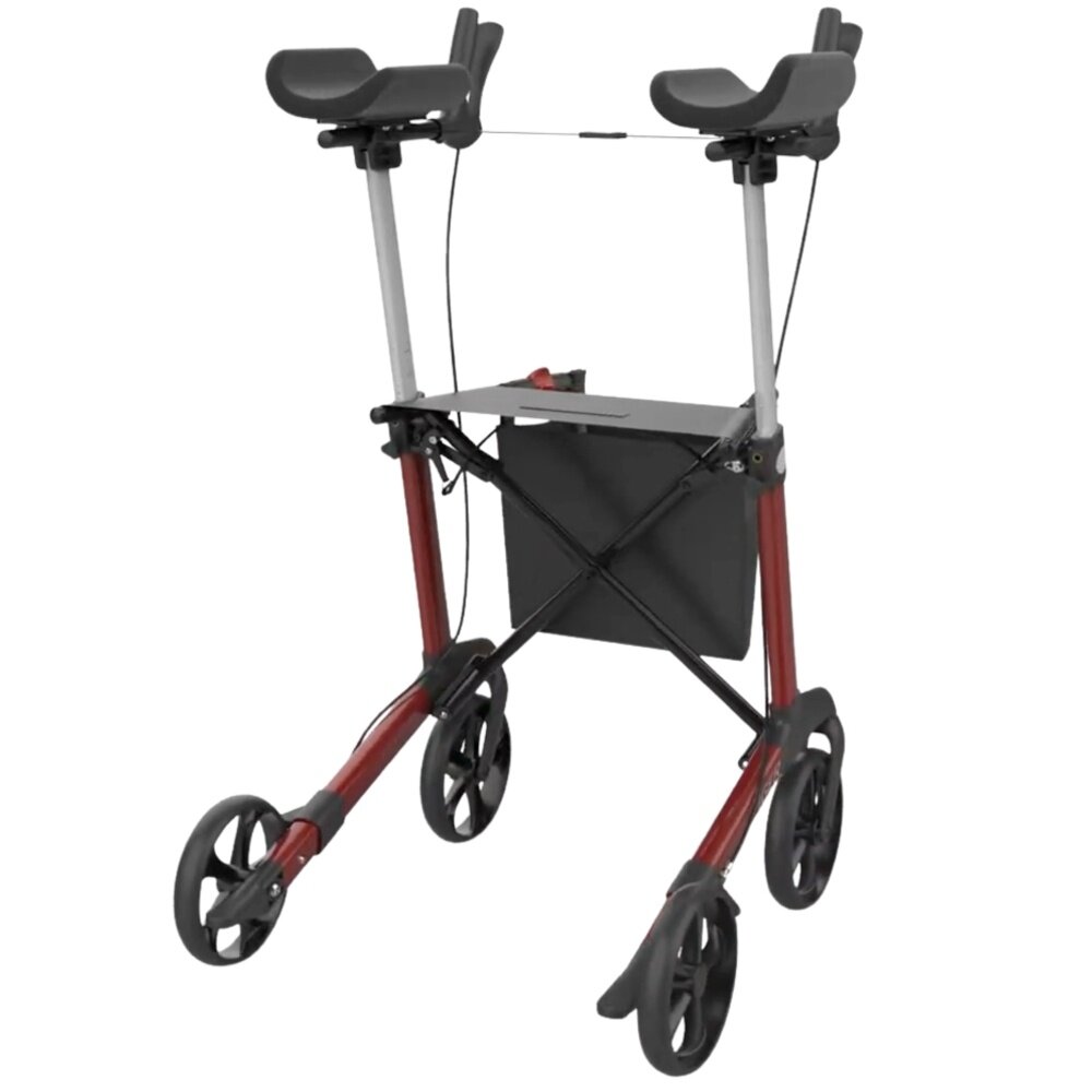 Mobilex Mobilex Tiger Indoor rollator met onderarmschalen – Rood