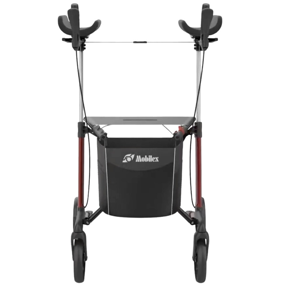 Mobilex Mobilex Tiger Indoor rollator met onderarmschalen – Rood