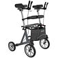 Mobilex Mobilex Tiger Outdoor rollator met onderarmschalen  en softwielen– Antraciet