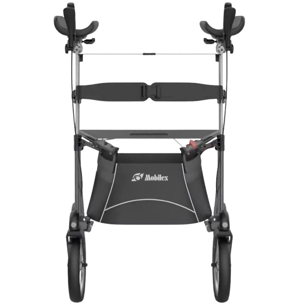 Mobilex Mobilex Tiger Outdoor rollator met onderarmschalen  en softwielen– Antraciet