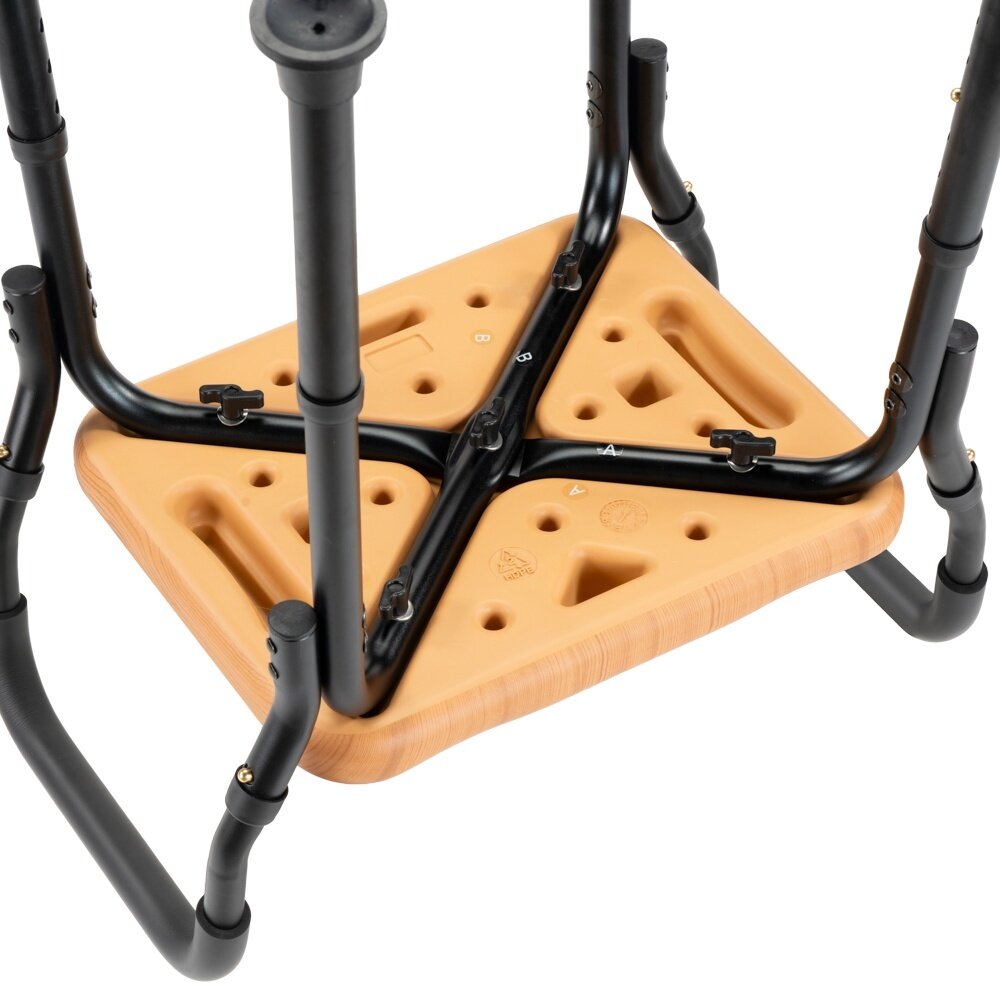 MultiMotion Douchekruk met armsteunen en douchekophouder - Beuken print