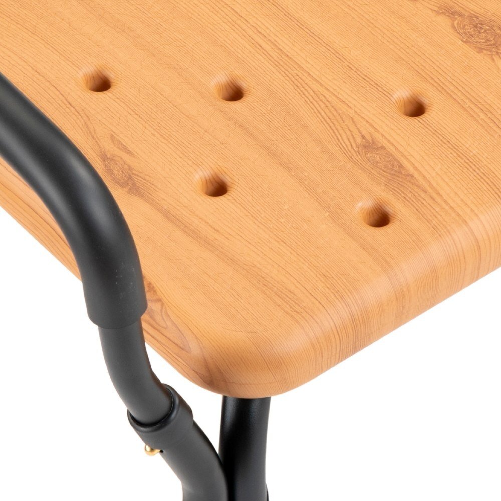 MultiMotion Douchekruk met armsteunen en douchekophouder - Beuken print