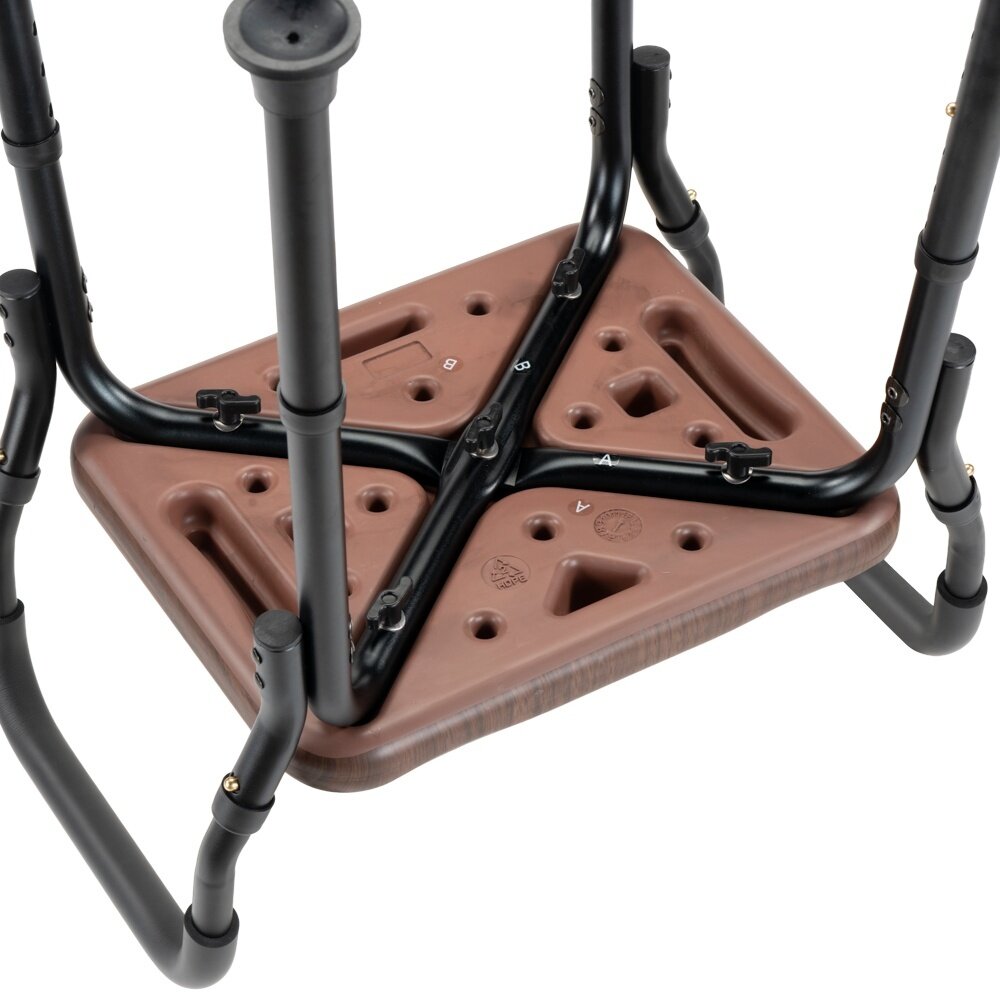 MultiMotion Douchekruk met armsteunen en douchekophouder - Walnoot print