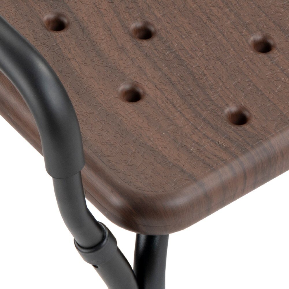 MultiMotion Douchekruk met armsteunen en douchekophouder - Walnoot print