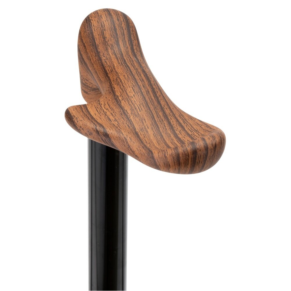 MultiMotion Wandelstok met anatomisch handvat met houtprint - Rechts