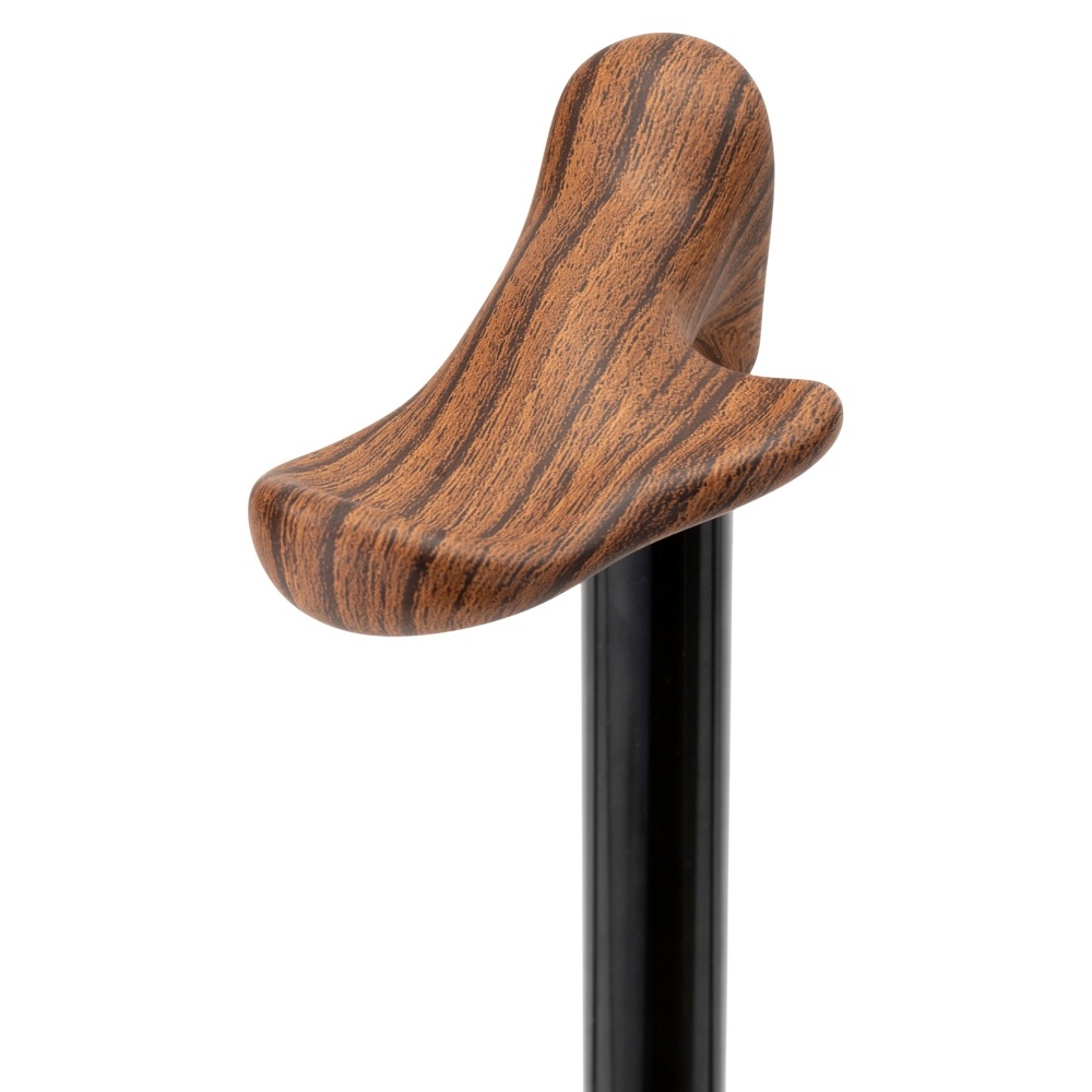 MultiMotion Wandelstok met anatomisch handvat met houtprint - Links