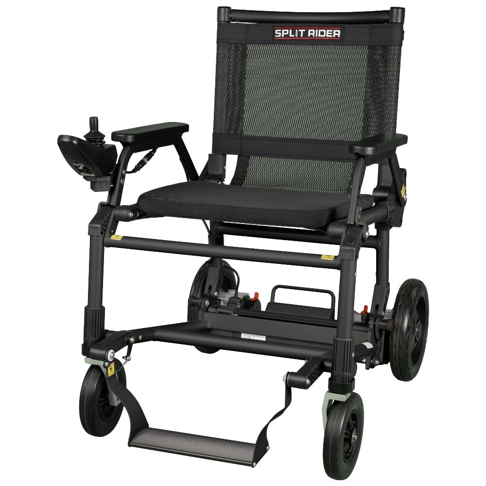 e-Ability SplitRider Ultra Light elektrische rolstoel opvouwbaar- Zwart