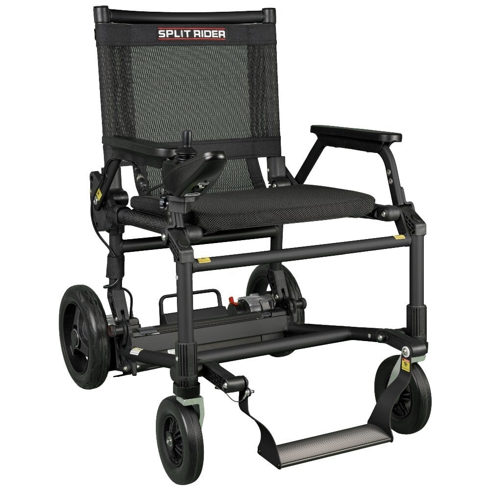 e-Ability SplitRider Ultra Light elektrische rolstoel opvouwbaar- Zwart