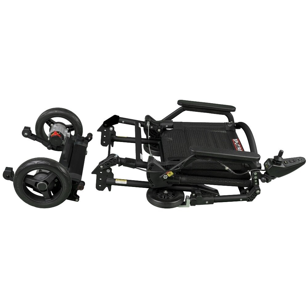 e-Ability SplitRider Ultra Light elektrische rolstoel opvouwbaar- Zwart
