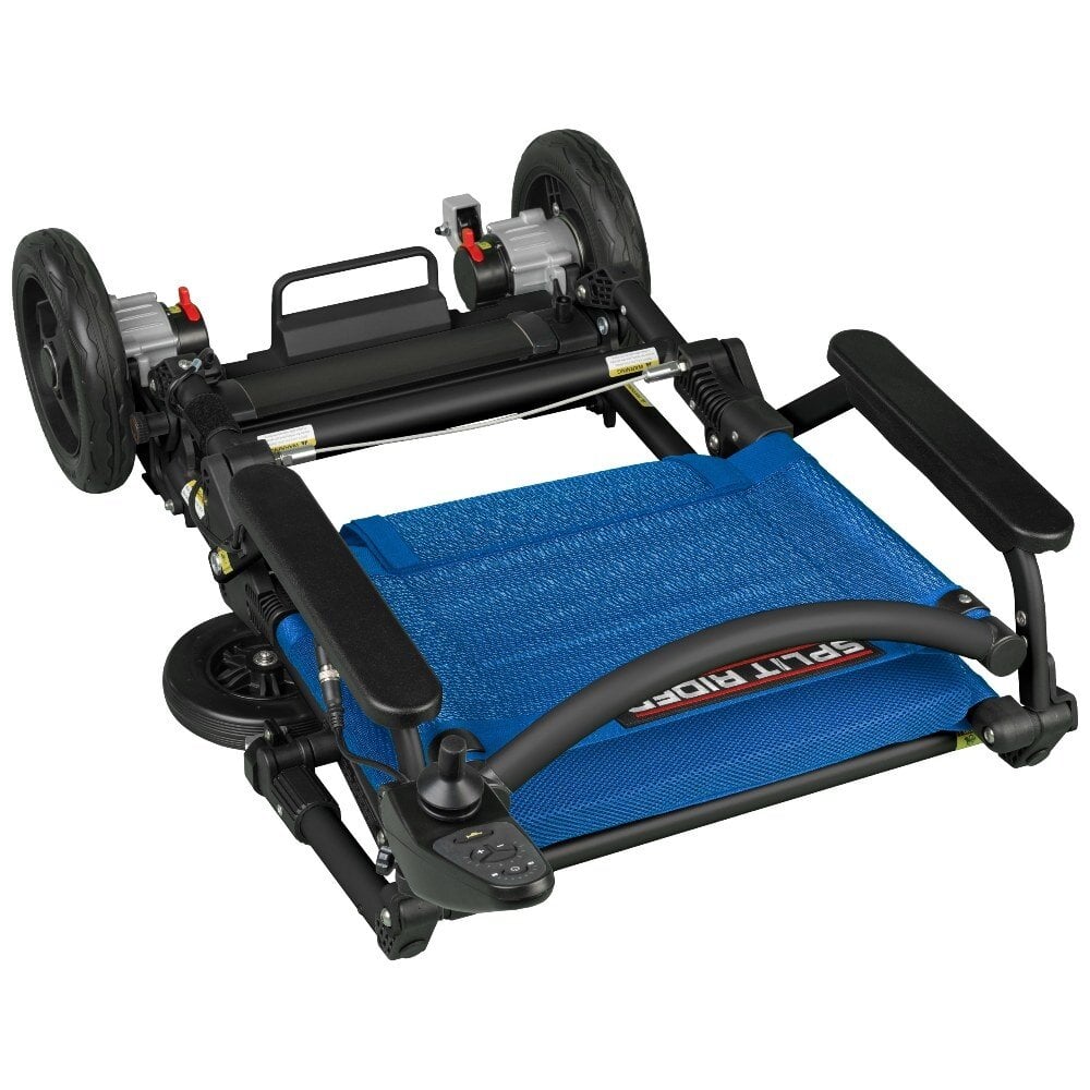 e-Ability SplitRider Ultra Light elektrische rolstoel opvouwbaar- Blauw