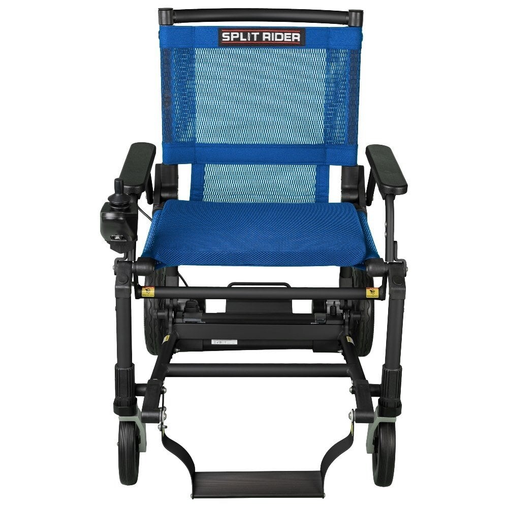 e-Ability SplitRider Ultra Light elektrische rolstoel opvouwbaar- Blauw