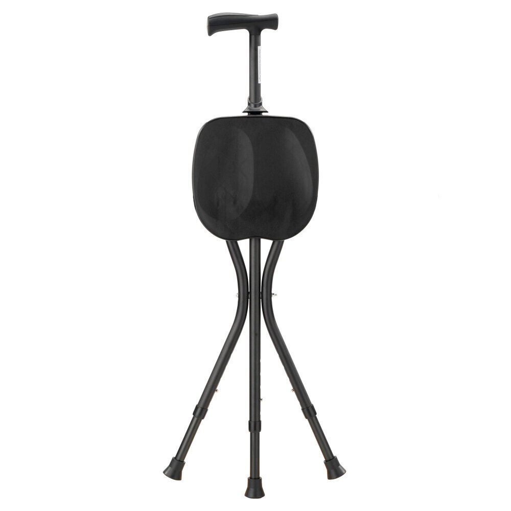 MultiMotion MultiMotion wandelstok met zitje - Zwart
