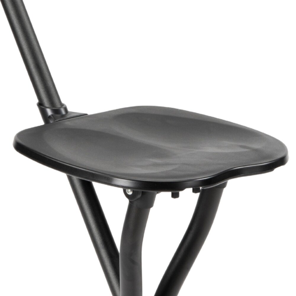 MultiMotion MultiMotion wandelstok met zitje - Zwart