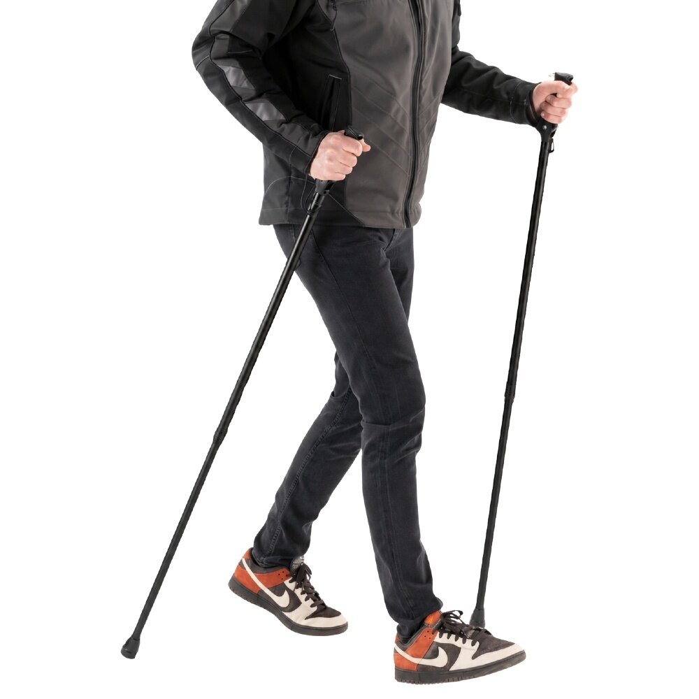 MultiMotion MultiMotion wandelstok en nordic walking in één - Zwart